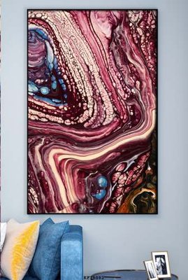 File in ấn File tranh hiện đại pha lê gương KF78082 chuyên nghiệp