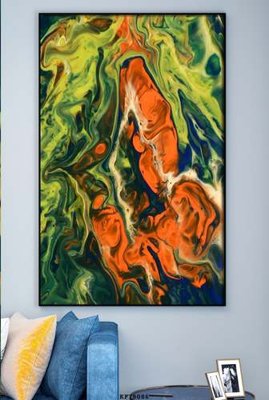 File gốc File tranh hiện đại pha lê gương KF78086 (trang trí) phòng ngủ