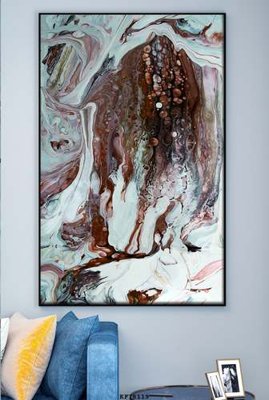 File gốc File tranh hiện đại pha lê gương KF78119 (in tráng gương) ốp tường