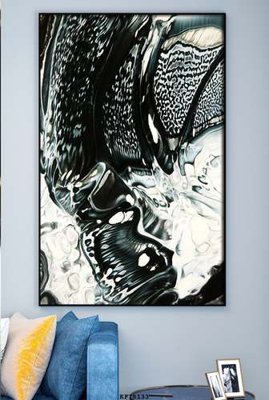 File in ấn File tranh hiện đại pha lê gương KF78133 chuyên nghiệp