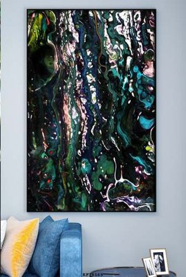 File gốc File tranh hiện đại pha lê gương KF78169 (PNG) không nền chất lượng