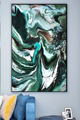 Ảnh gốc File tranh hiện đại pha lê gương KF78227 (siêu chi tiết) để in ấn