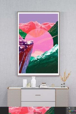 File ảnh File tranh hiện đại pha lê gương KF78269 (gốc) in standee