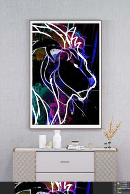 Tải file gốc File tranh hiện đại pha lê gương KF78274 (in bạt) quảng cáo