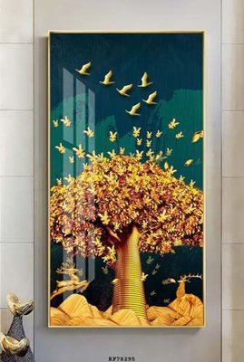 File ảnh File tranh hiện đại pha lê gương KF78295 (gốc) in biển hiệu