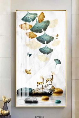 File gốc File tranh hiện đại pha lê gương KF78302 (in tráng gương) ốp tường