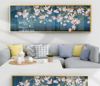 File gốc File tranh hiện đại pha lê gương KF78317 (ảnh chi tiết) để in trần