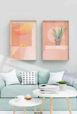 File tranh File tranh hiện đại pha lê gương KF78346 (gốc) phong cách tối giản