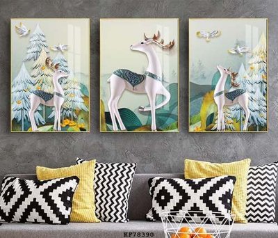 Ảnh gốc file in lụa File tranh hiện đại pha lê gương KF78390 chi tiết