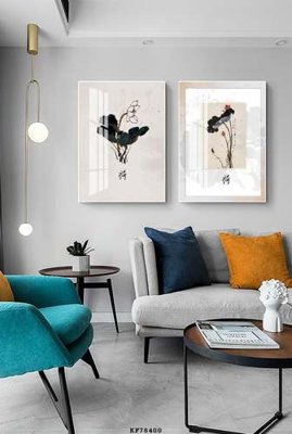 File in trần File tranh hiện đại pha lê gương KF78400 (bản gốc) hoa văn