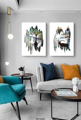 File gốc File tranh hiện đại pha lê gương KF78405 (thiết kế) độc quyền