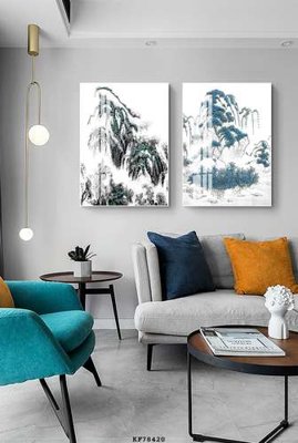 Ảnh gốc File tranh hiện đại pha lê gương KF78420 (nét căng) in mica