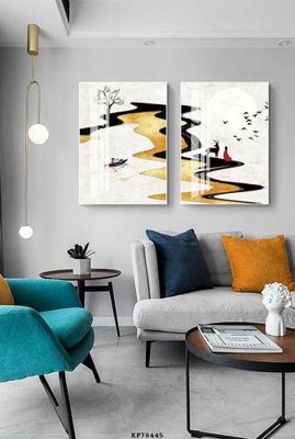 File gốc File tranh hiện đại pha lê gương KF78445 (in lụa) chi tiết cao