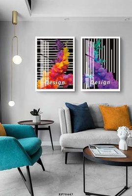 Chi tiết file gốc File tranh hiện đại pha lê gương KF78447 (cho in tráng gương)