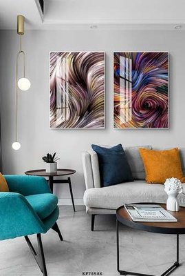 Download file File tranh hiện đại pha lê gương KF78586 (gốc) in mica đèn LED