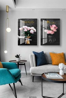 File tranh File tranh hiện đại pha lê gương KF78591 (file gốc) chủ đề phong thủy