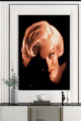 File gốc File tranh hiện đại pha lê gương KF78670 (in lụa) tranh mã đáo