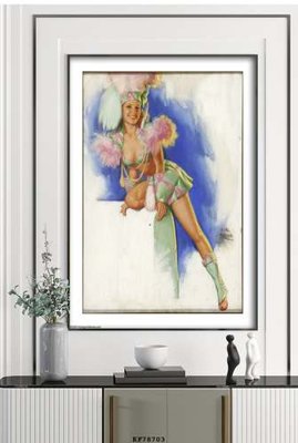File tranh File tranh hiện đại pha lê gương KF78703 (gốc) chủ đề con người