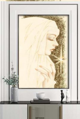 File gốc File tranh hiện đại pha lê gương KF78908 (thiết kế) cho in ấn