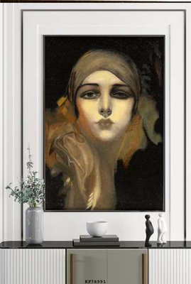File tranh File tranh hiện đại pha lê gương KF78991 (bản gốc) in lụa dán tường