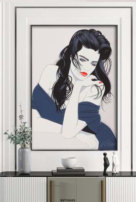 File gốc in mica File tranh hiện đại pha lê gương KF79005 chất lượng