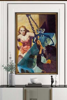 File gốc File tranh hiện đại pha lê gương KF79090 (in tráng gương) sang trọng