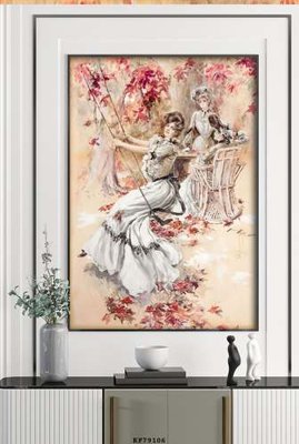 File tranh gốc File tranh hiện đại pha lê gương KF79106 (bản đẹp) độc quyền