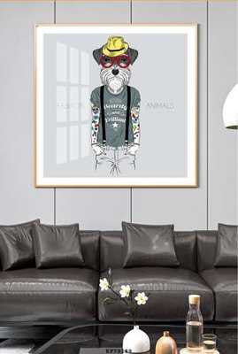 File gốc File tranh hiện đại pha lê gương KF79189 (in lụa) tranh mã đáo