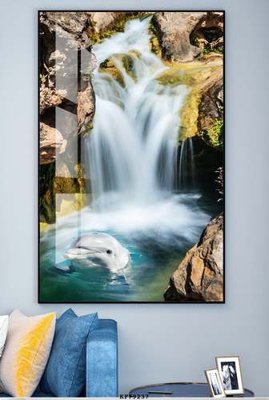 Hình ảnh file gốc in lụa File tranh hiện đại pha lê gương KF79237