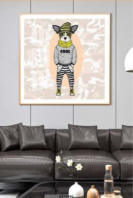 File in trần File tranh hiện đại pha lê gương KF79305 (bản gốc) bầu trời