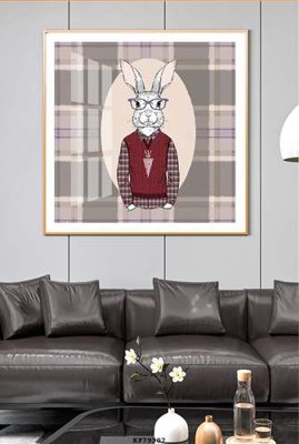 File tranh gốc File tranh hiện đại pha lê gương KF79307 chủ đề hiện đại