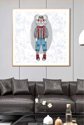 File tranh File tranh hiện đại pha lê gương KF79309 (gốc) chủ đề trừu tượng