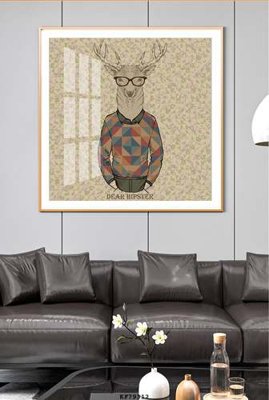 File gốc in mica File tranh hiện đại pha lê gương KF79312 chất lượng