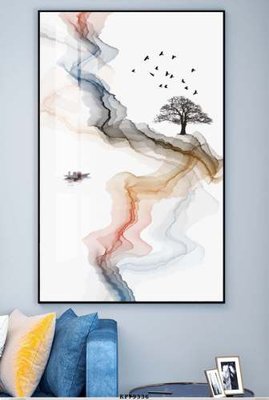 File tranh PSD File tranh hiện đại pha lê gương KF79336 chất lượng cao