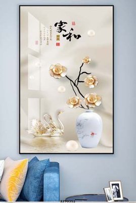 File tranh File tranh hiện đại pha lê gương KF79352 (gốc) chủ đề tĩnh vật