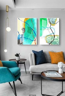 File ảnh File tranh hiện đại pha lê gương KF79424 (gốc) in poster