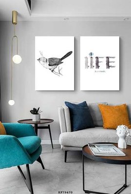 File tranh File tranh hiện đại pha lê gương KF79470 (gốc) phong cách tối giản