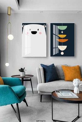 File in trần File tranh hiện đại pha lê gương KF79473 (bản gốc) bầu trời