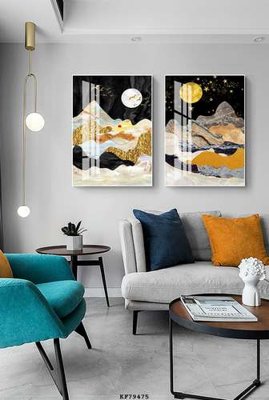 File PSD File tranh hiện đại pha lê gương KF79475 (gốc) nhiều lớp (multi-layer)