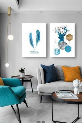 File tranh File tranh hiện đại pha lê gương KF79496 (gốc) chủ đề thiên nhiên