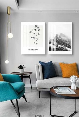 Tải file File tranh hiện đại pha lê gương KF79539 (gốc) chủ đề phong thủy