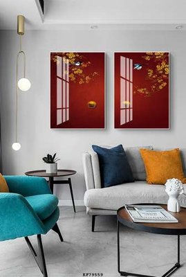 File tranh File tranh hiện đại pha lê gương KF79559 (bản gốc) treo phòng ăn