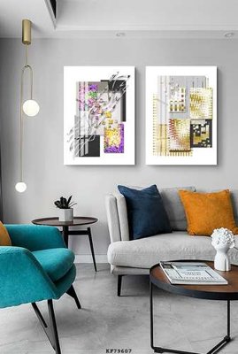 Ảnh mô tả file gốc in mica File tranh hiện đại pha lê gương KF79607