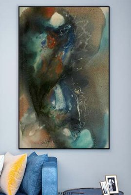 File gốc File tranh hiện đại pha lê gương KF79615 (chuẩn CMYK) cho nhà in