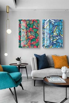 File tranh gốc File tranh hiện đại pha lê gương KF79667 (bản quyền) Filetranh.com