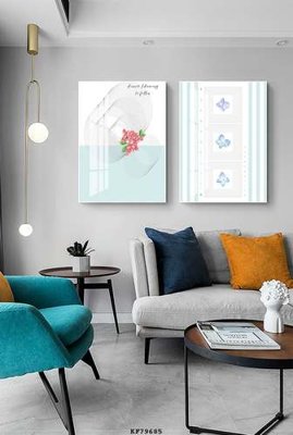 File gốc in mica File tranh hiện đại pha lê gương KF79685 chất lượng