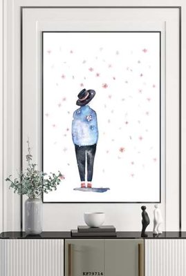 File tranh File tranh hiện đại pha lê gương KF79714 (bản gốc) treo tường