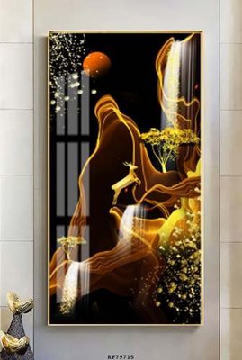 Tải file File tranh hiện đại pha lê gương KF79715 (PSD) cho in tranh 3D