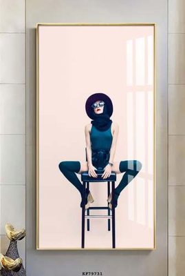 File in trần File tranh hiện đại pha lê gương KF79731 (bản gốc) bầu trời