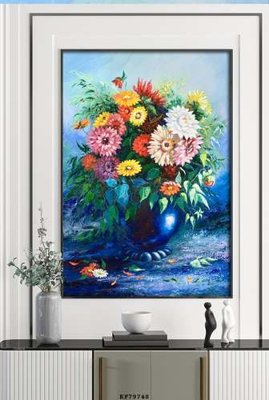 File gốc File tranh hiện đại pha lê gương KF79748 (in tráng gương) sang trọng